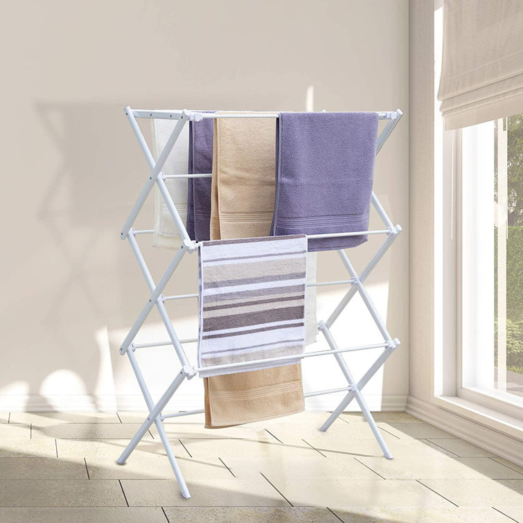 Rebrilliant 3 Tiers Extendable Clothes Drying Rack, Vertical Laundry